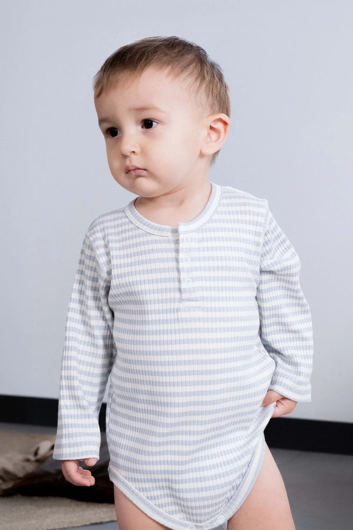 Organic Cotton Modal Bodysuit - Blue