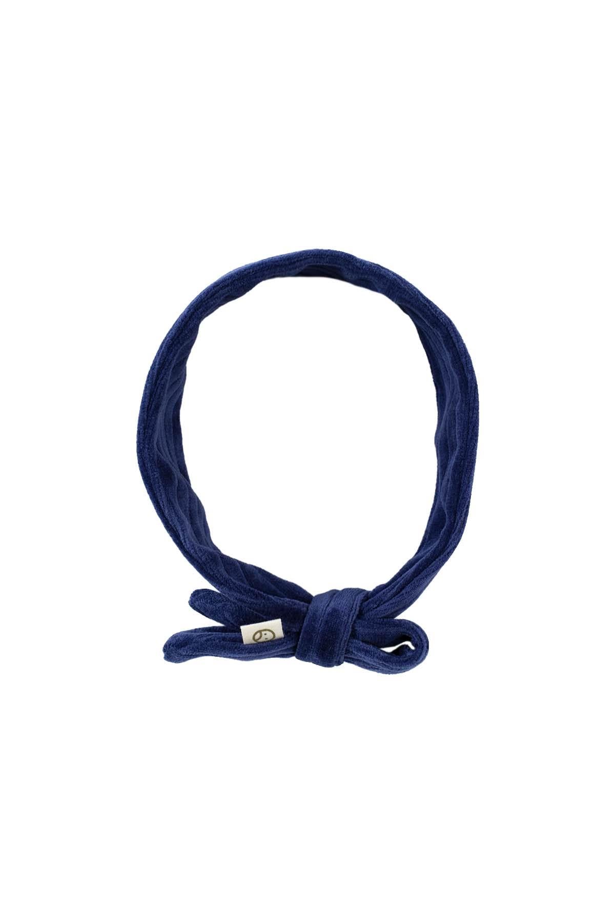 Organic Cotton Headband - Velvet Blue | Soft & Elegant