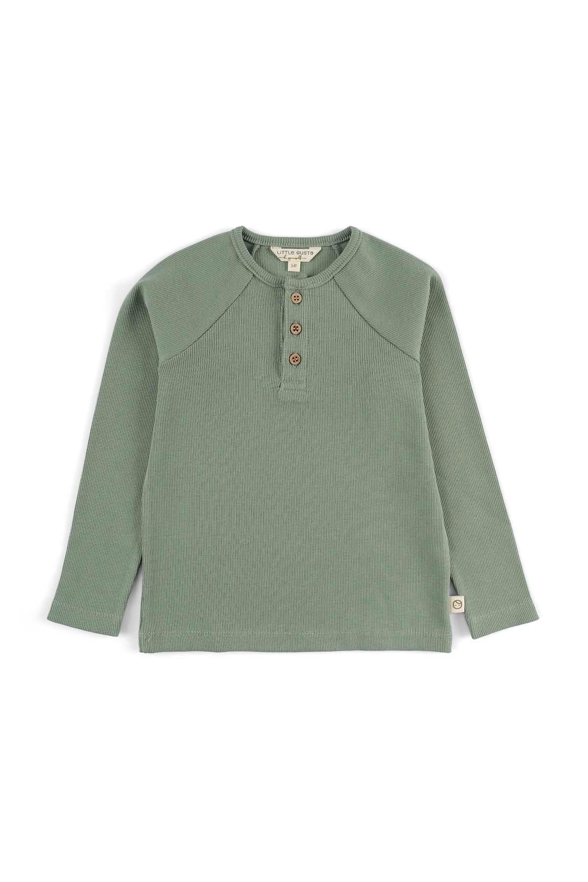 Organic Cotton Camisole Longsleeve - Green Kids Wear | Soft and Breathable