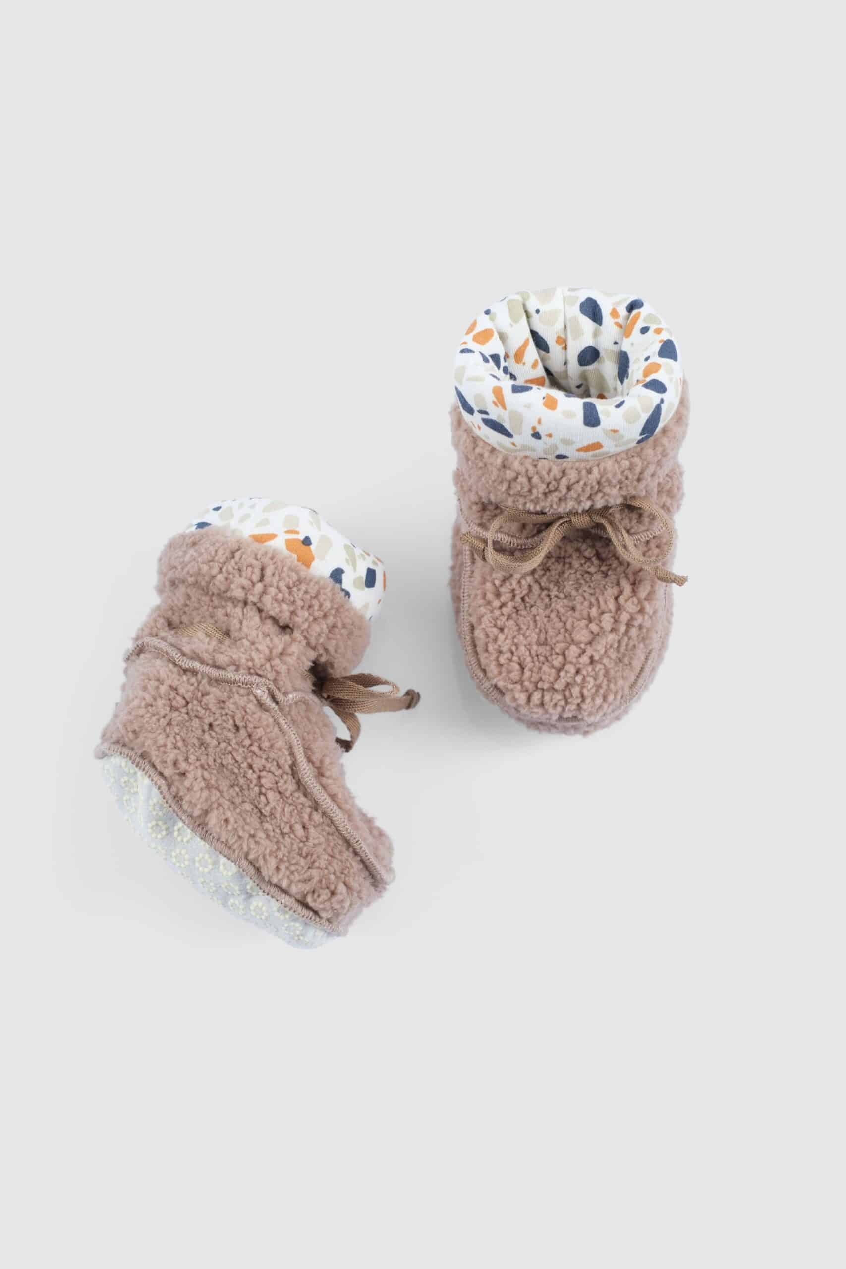 Brown Wellsoft Baby Booties | Cozy & Gentle on Little Feet