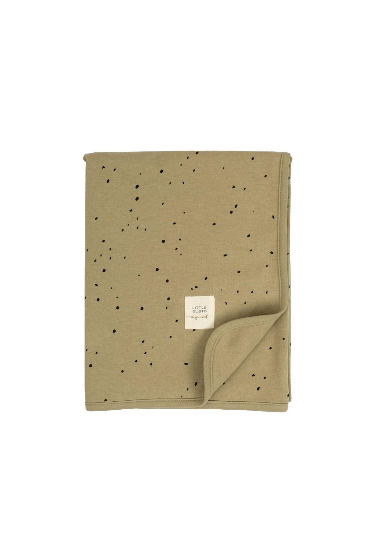 Organic Cotton Double Layer Baby Blanket - Khaki 