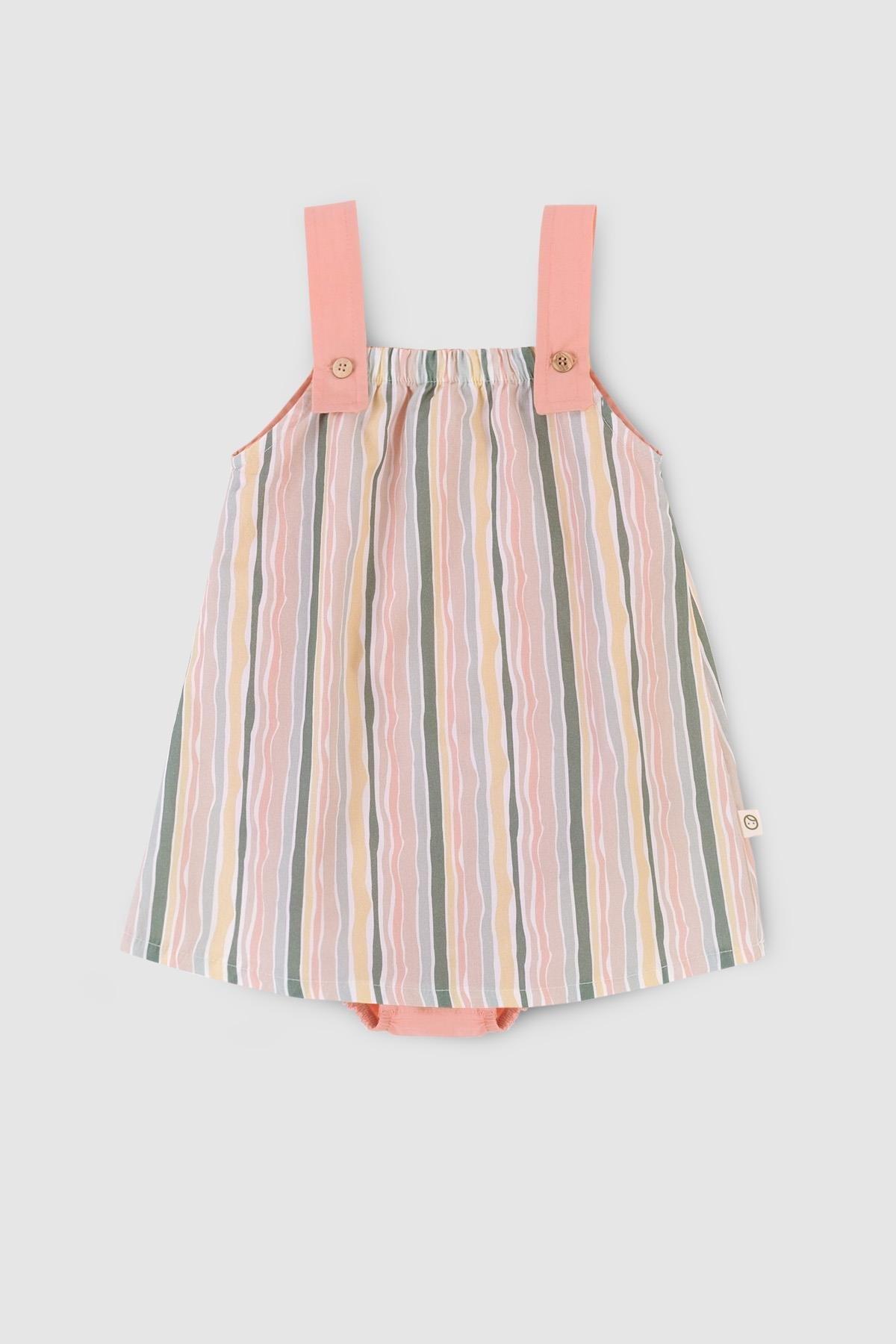 Organic Cotton Dress - Pink Stripes | Soft, Stylish, and Comfortable