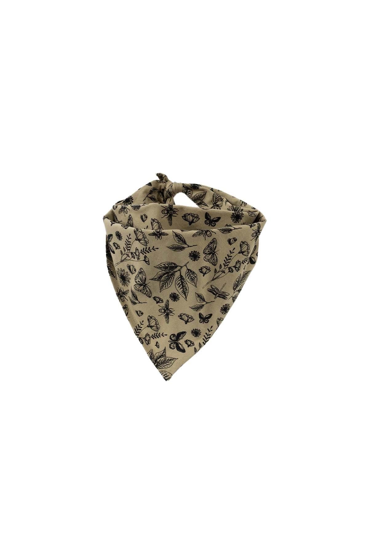 Organic Cotton Scarf Bandana - Khaki | Soft, Stylish & Versatile Accessory