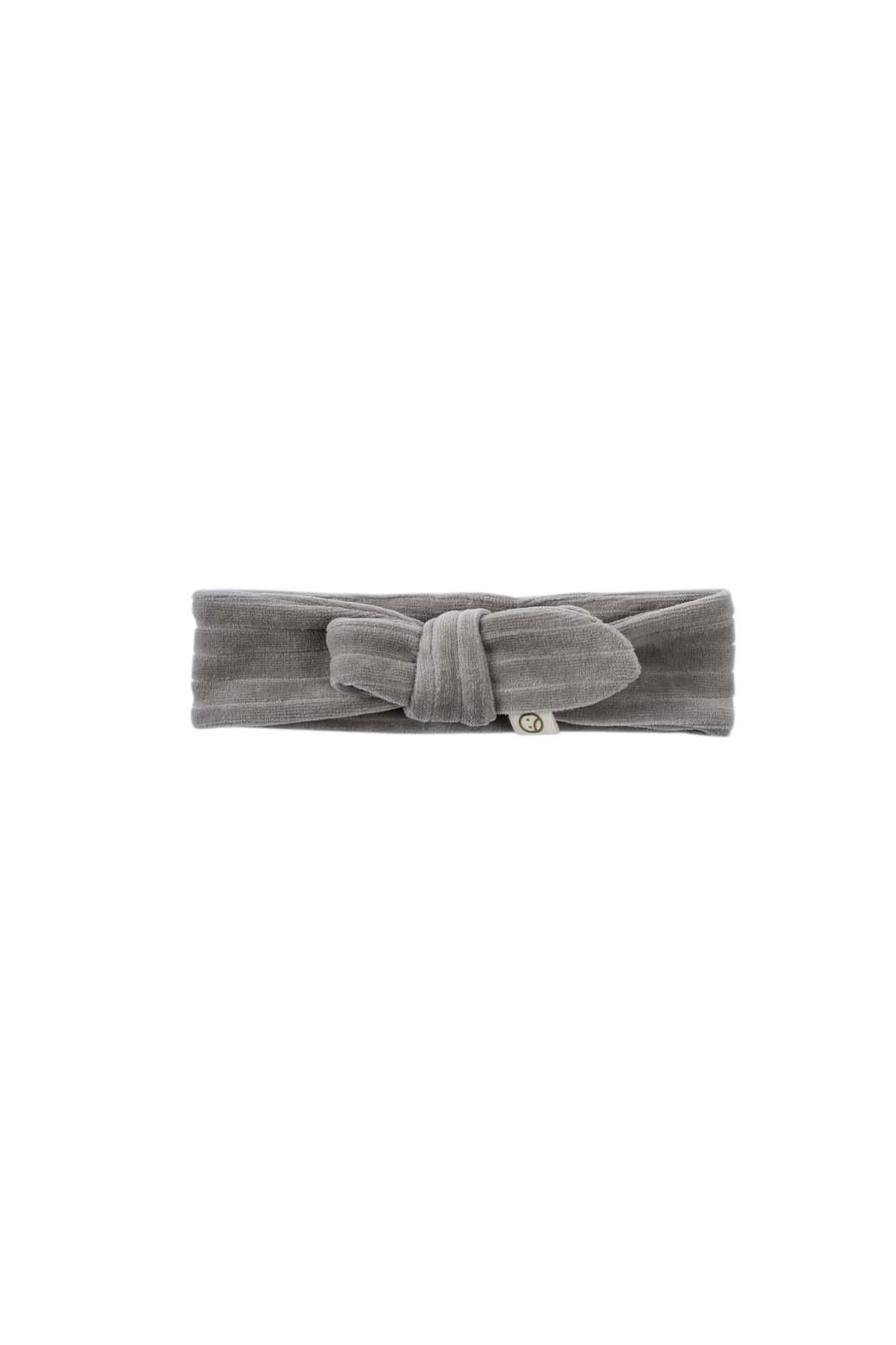 Organic Cotton Headband - Velvet Grey | Soft, Elegant, and Comfortable