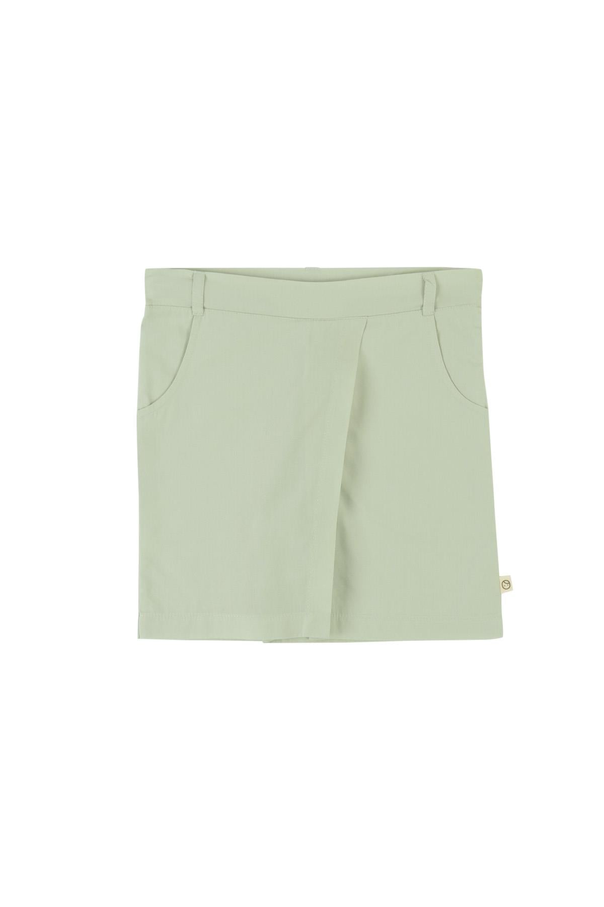 Green Organic Cotton Short Skirt for Kids | Eco-Friendly