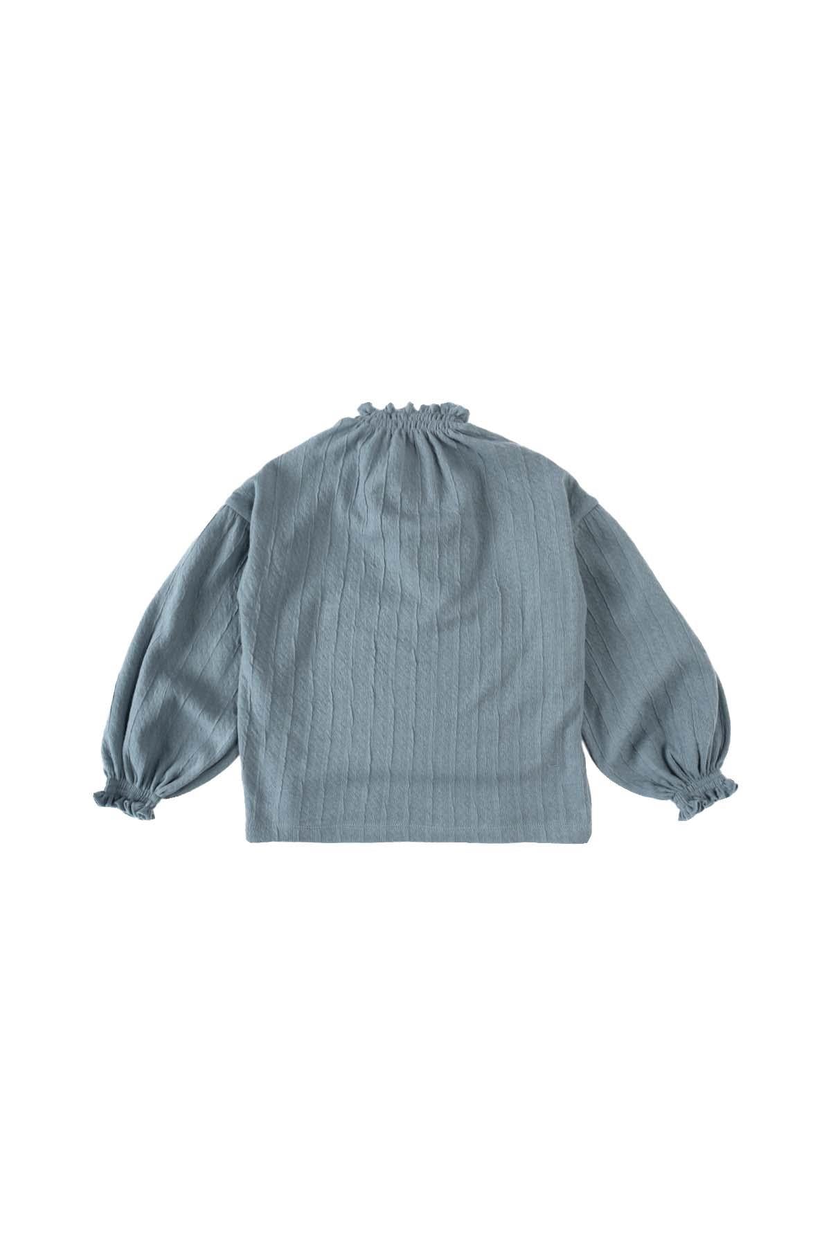 Organic Cotton Oversized Muslin Shirt in Light Blue | Comfortably Chic