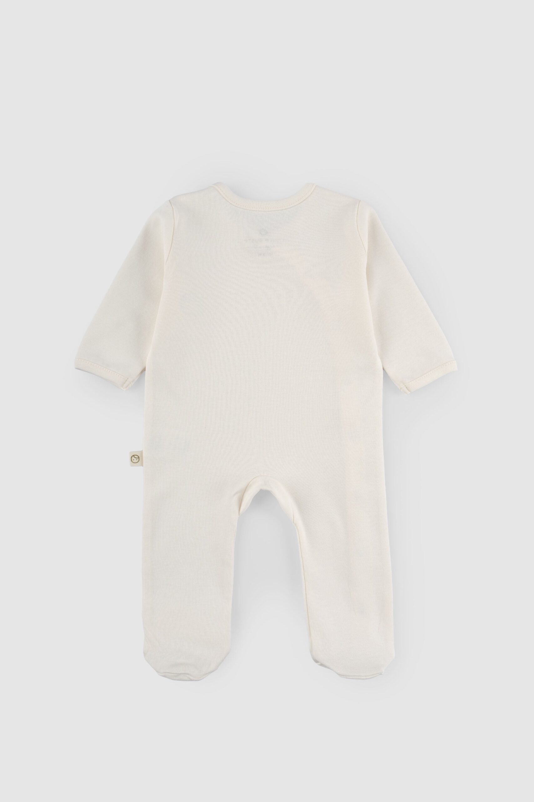 Organic Cotton Footed Onesie - Cream | Soft, Breathable, and Easy to Wear