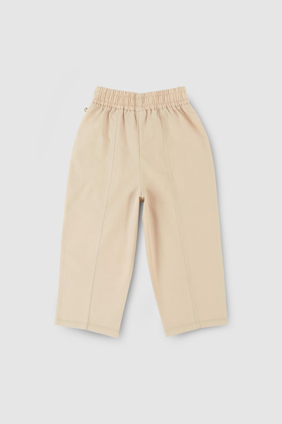 Organic Cotton Pants for Kids in Beige | Soft and Durable