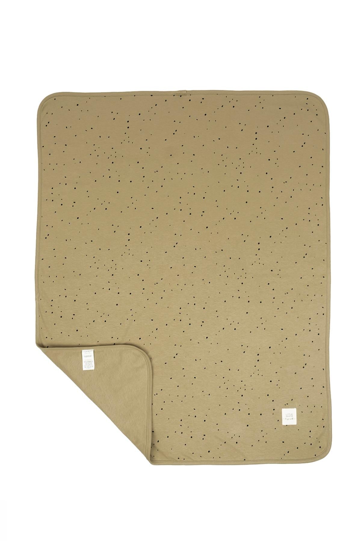 Organic Cotton Double Layer Baby Blanket - Khaki 