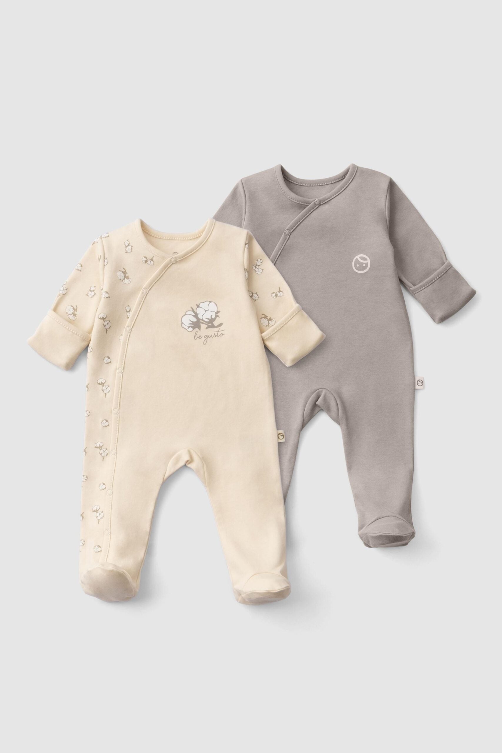 Organic Cotton Footed Onesie Set (2-Pack) | Soft, Cozy, and Gentle Baby Wear