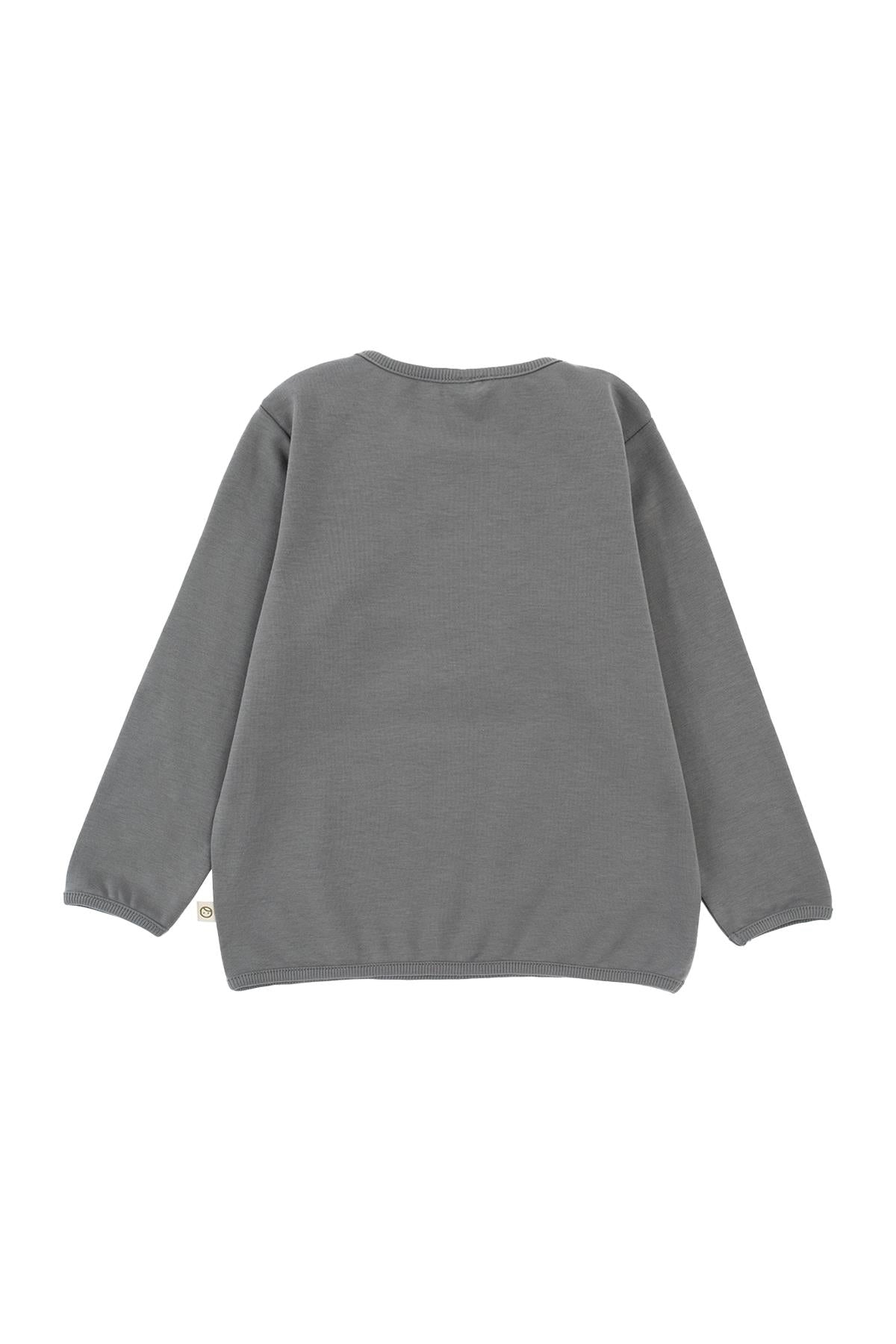 Grey Organic Cotton Sweatshirt - Soft, Sustainable & Comfortable