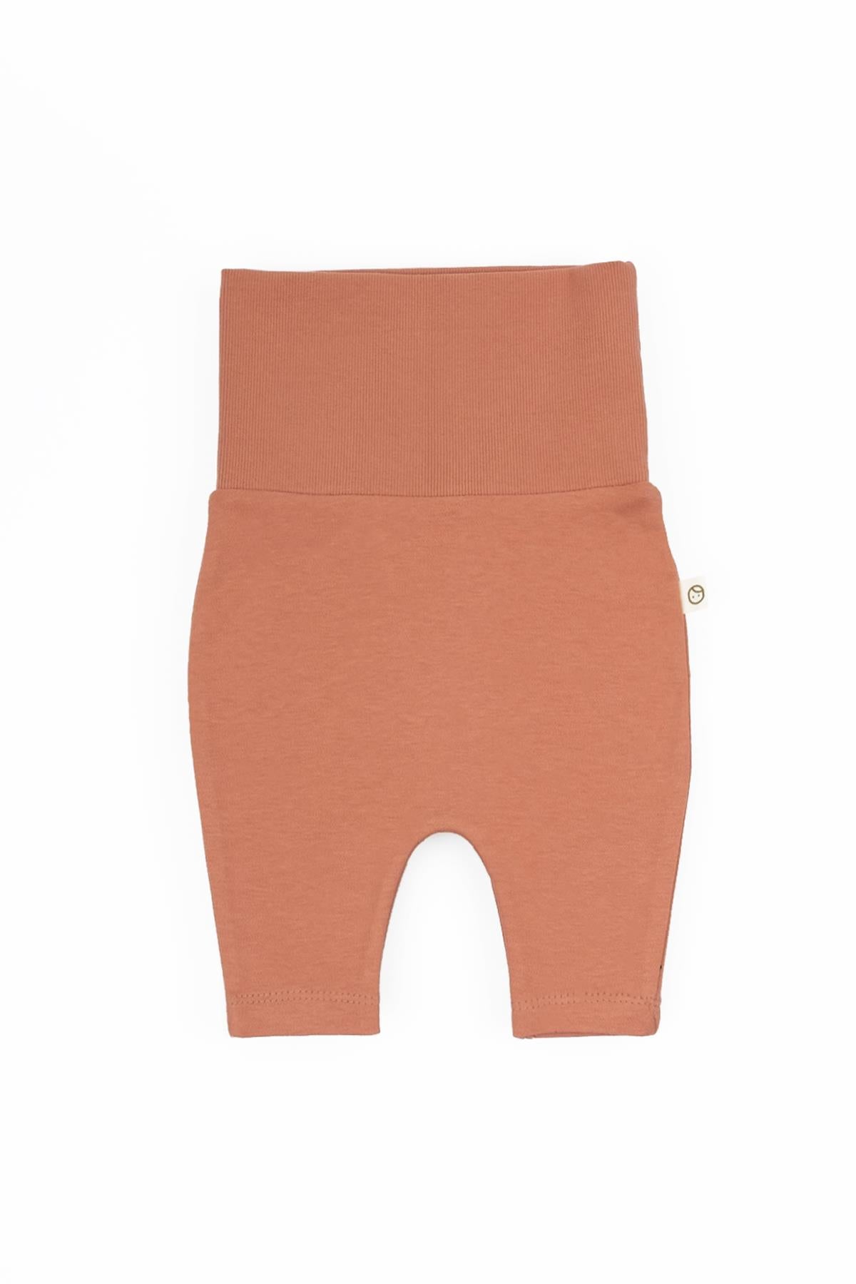 Organic Cotton High Waist Leggings - Pink for Babies 