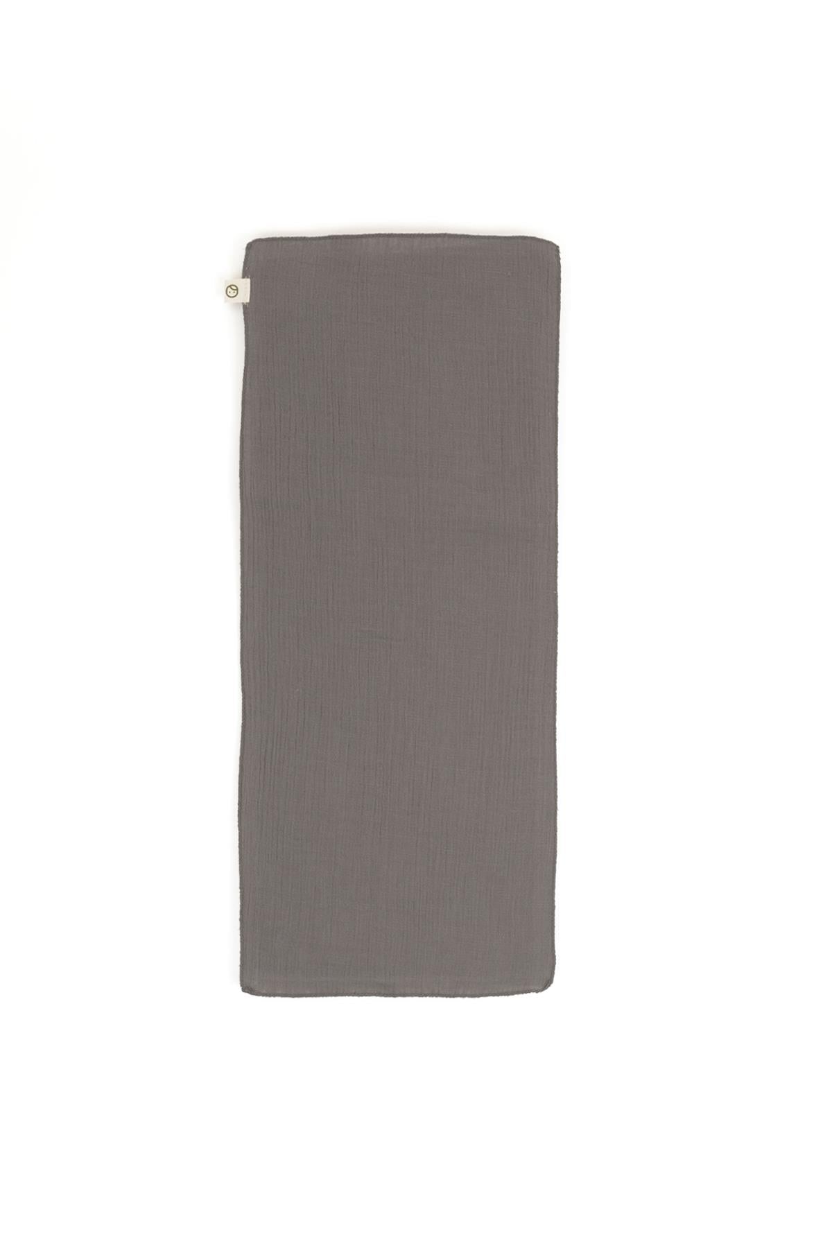 Organic Cotton Muslin Burp Cloth in Grey - Soft & Absorbent