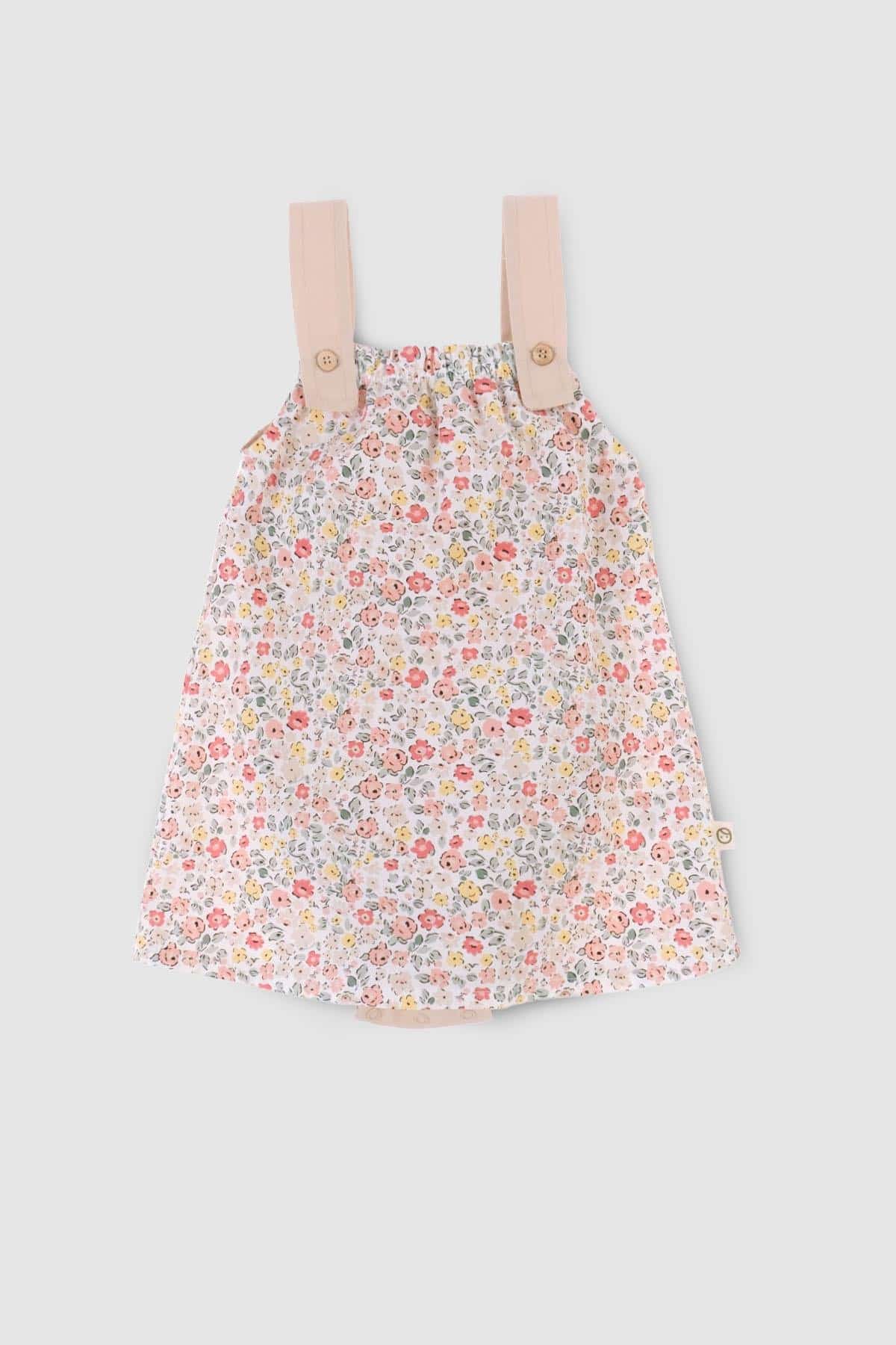 Organic Cotton Dress - Pink Floral | Soft and Stylish for Kids