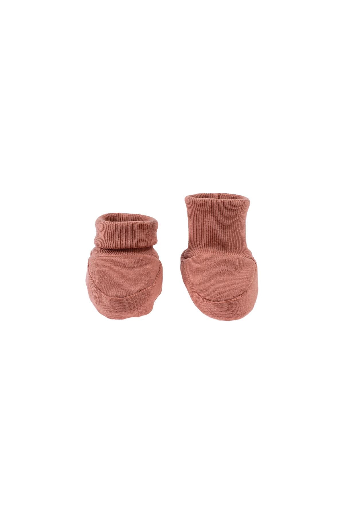 Organic Cotton Newborn Bootie in Pink | Gentle and Warm