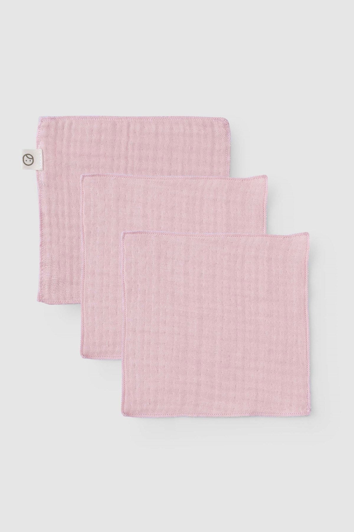 Muslin Face Cloth - Pink (3 Pcs)