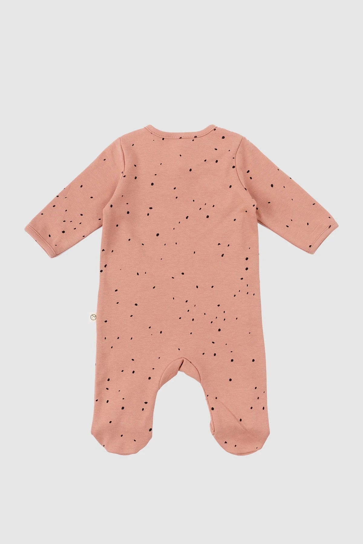 Organic Cotton Onesie with Booties - Pink Cosmos