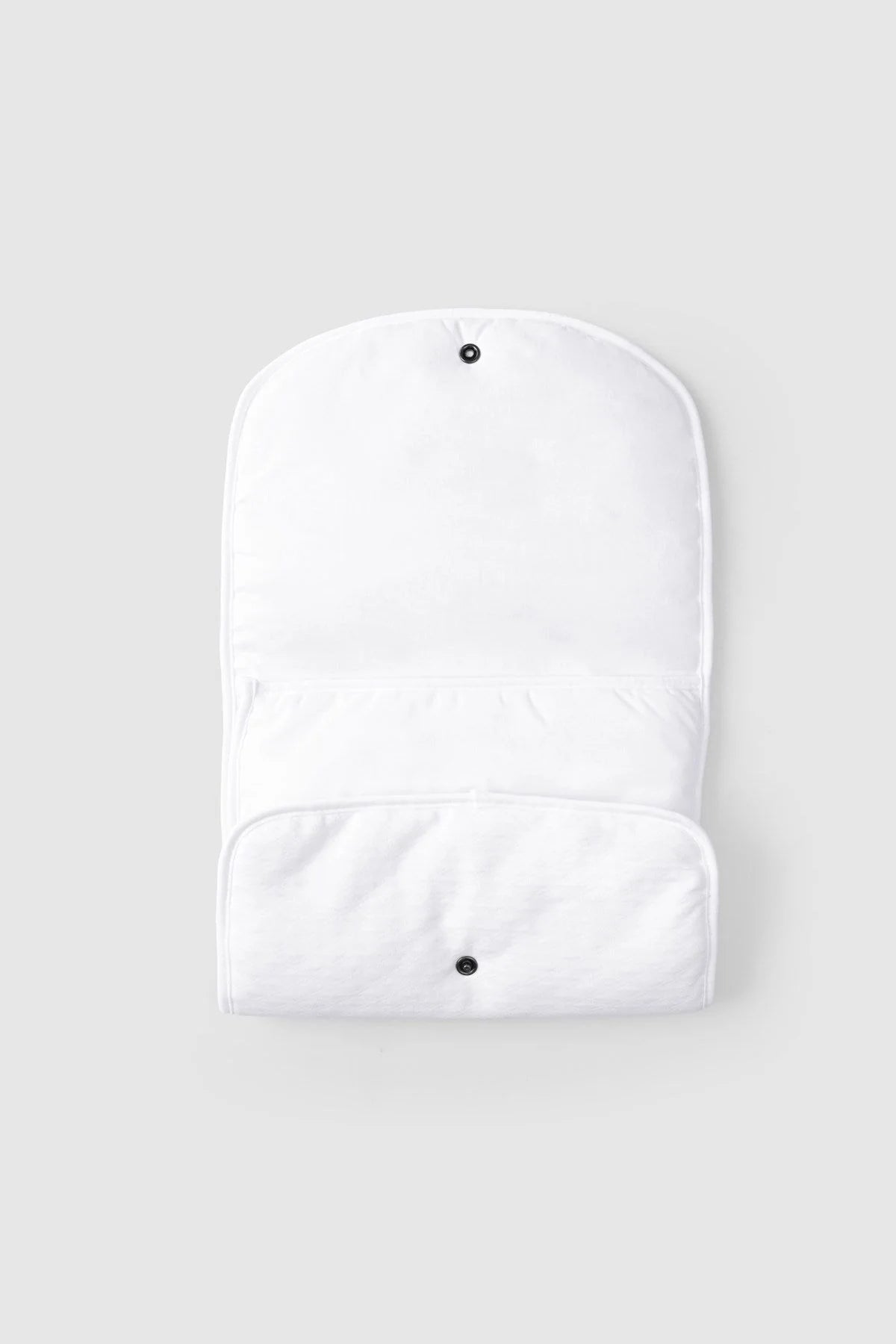 Liquid Proof Quilted Pocket Bottom Opening Cushion Bag - White