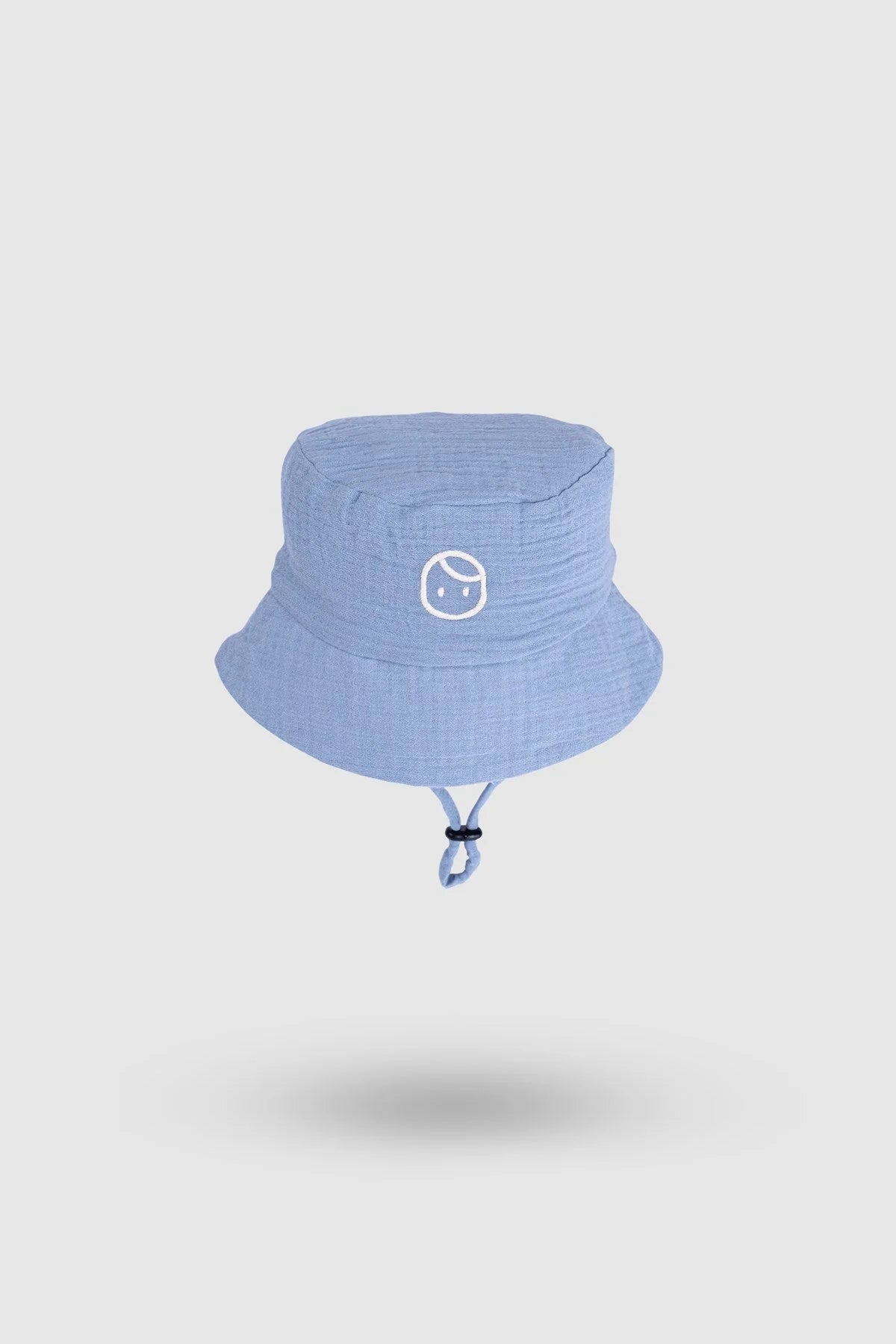 Organic Cotton Muslin Fisherman Baby Hat - Blue