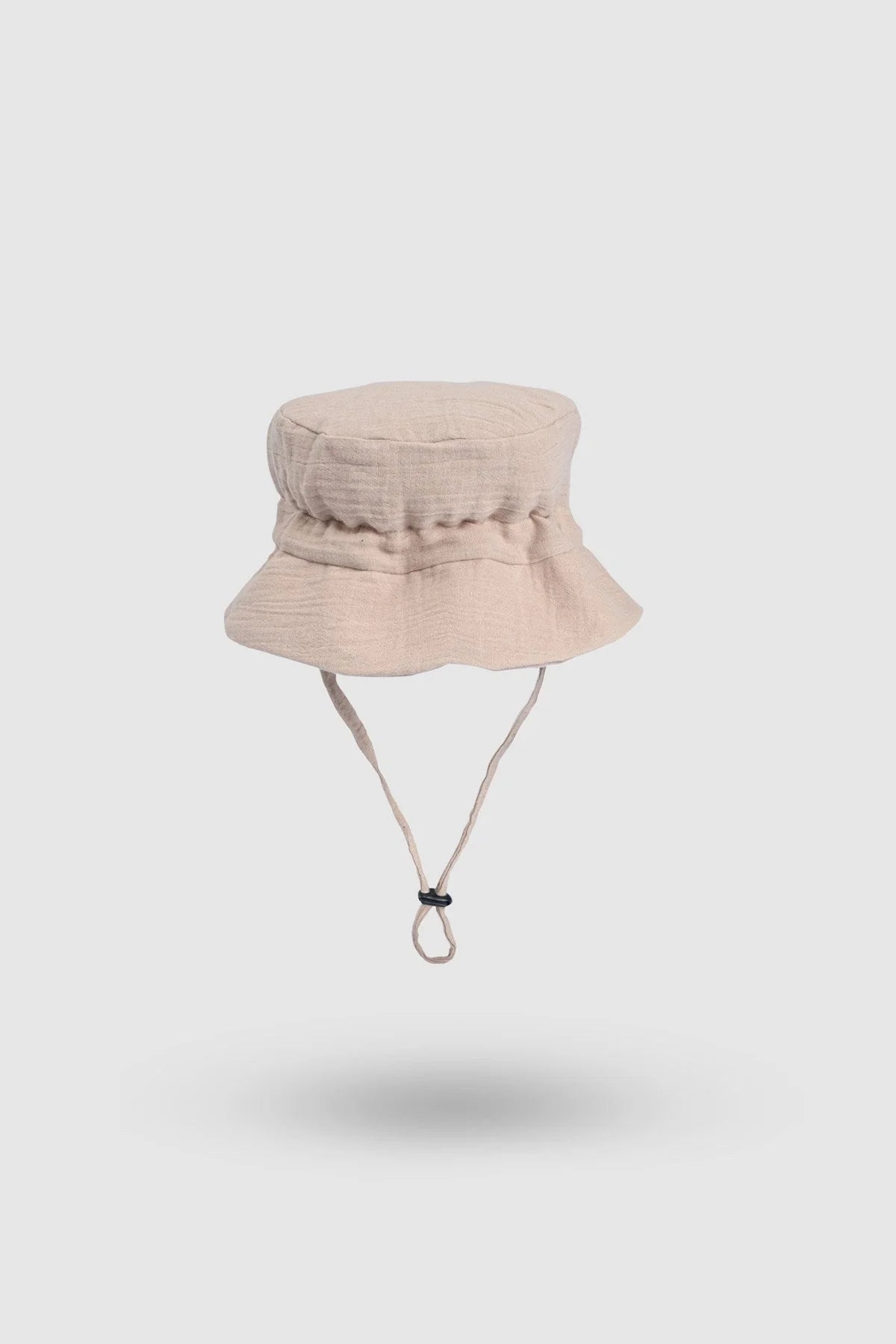 Organic Cotton Muslin Fisherman Baby Hat - Beige