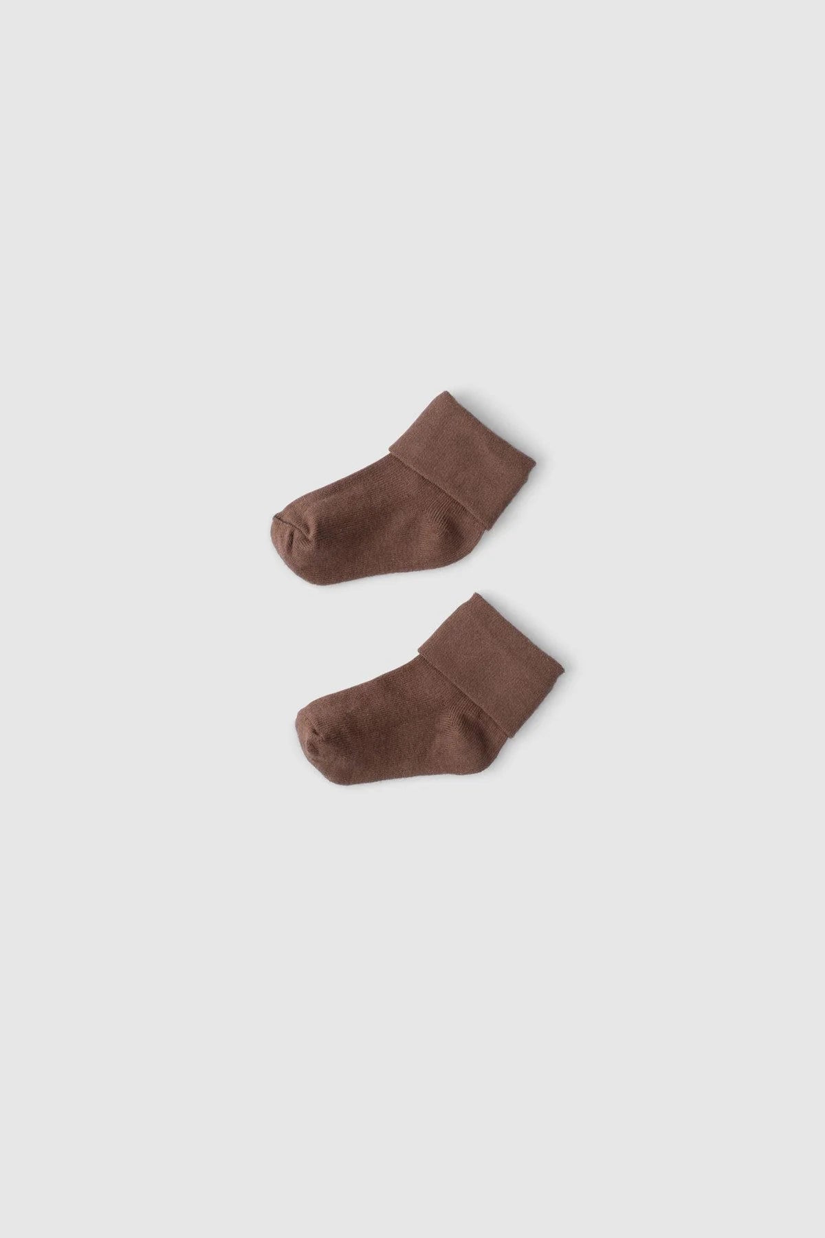 Organic Baby Socks - Brown