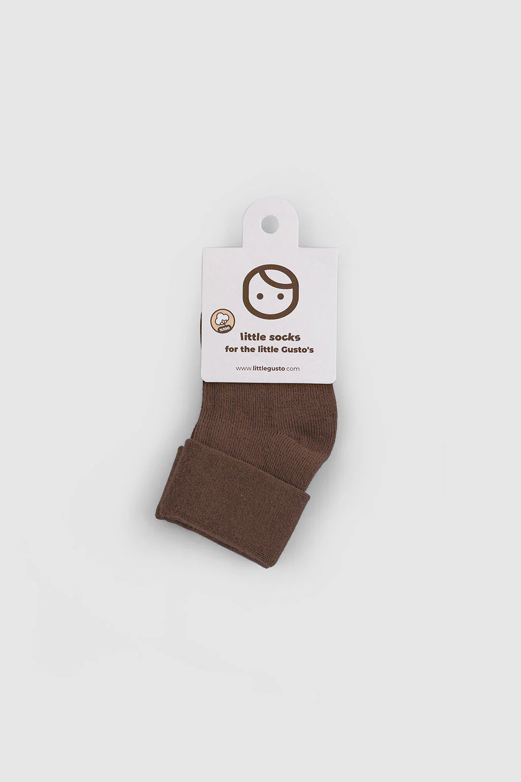 Organic Baby Socks - Brown