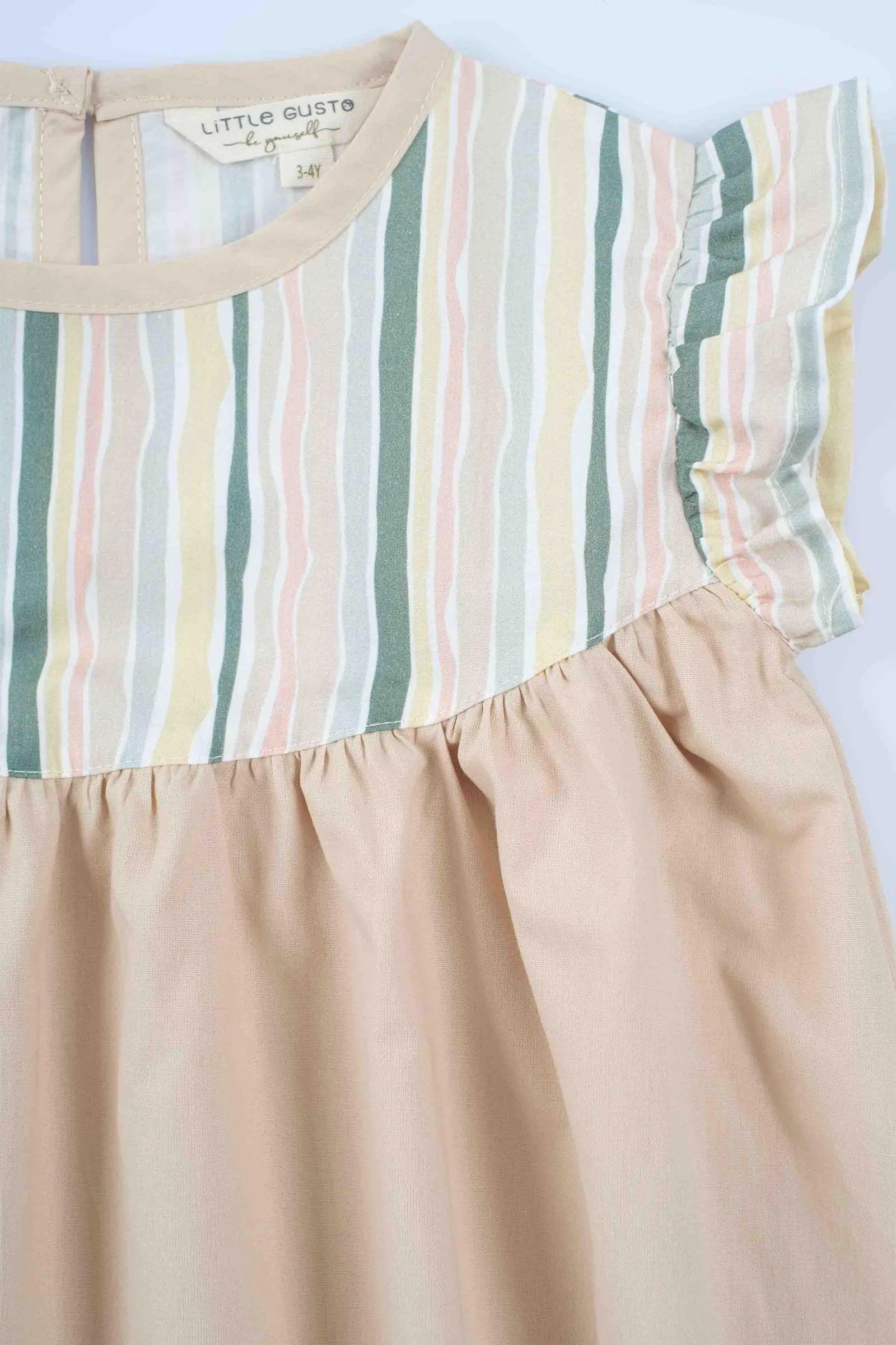 Organic Cotton Dress - Beige