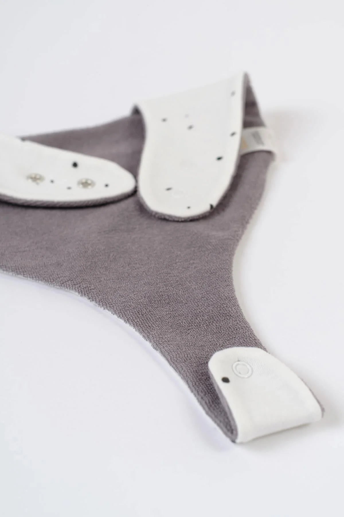 Liquid Proof Organic Cotton Dummy Bib - Cosmos White