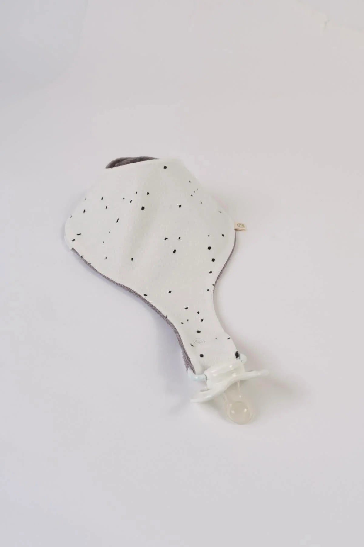 Liquid Proof Organic Cotton Dummy Bib - Cosmos White