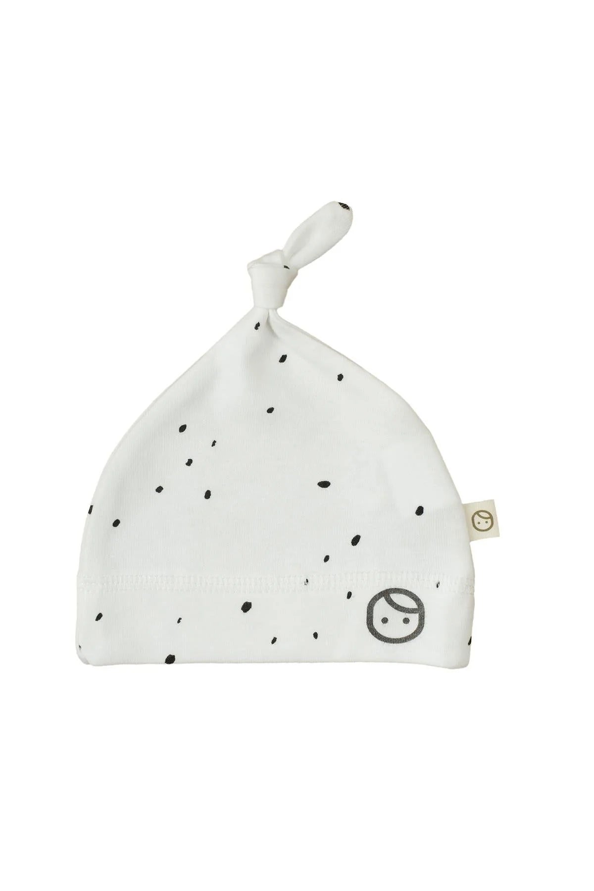 Organic Cotton Newborn Baby Hospital Hat - White Cosmos