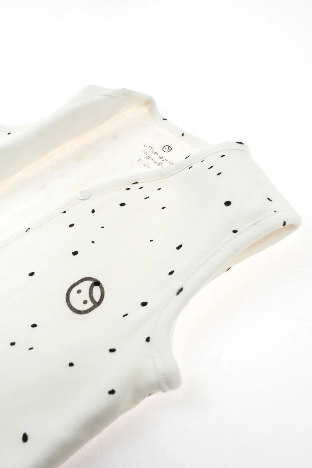 Organic Cotton Double Sided Vest - White Cosmos