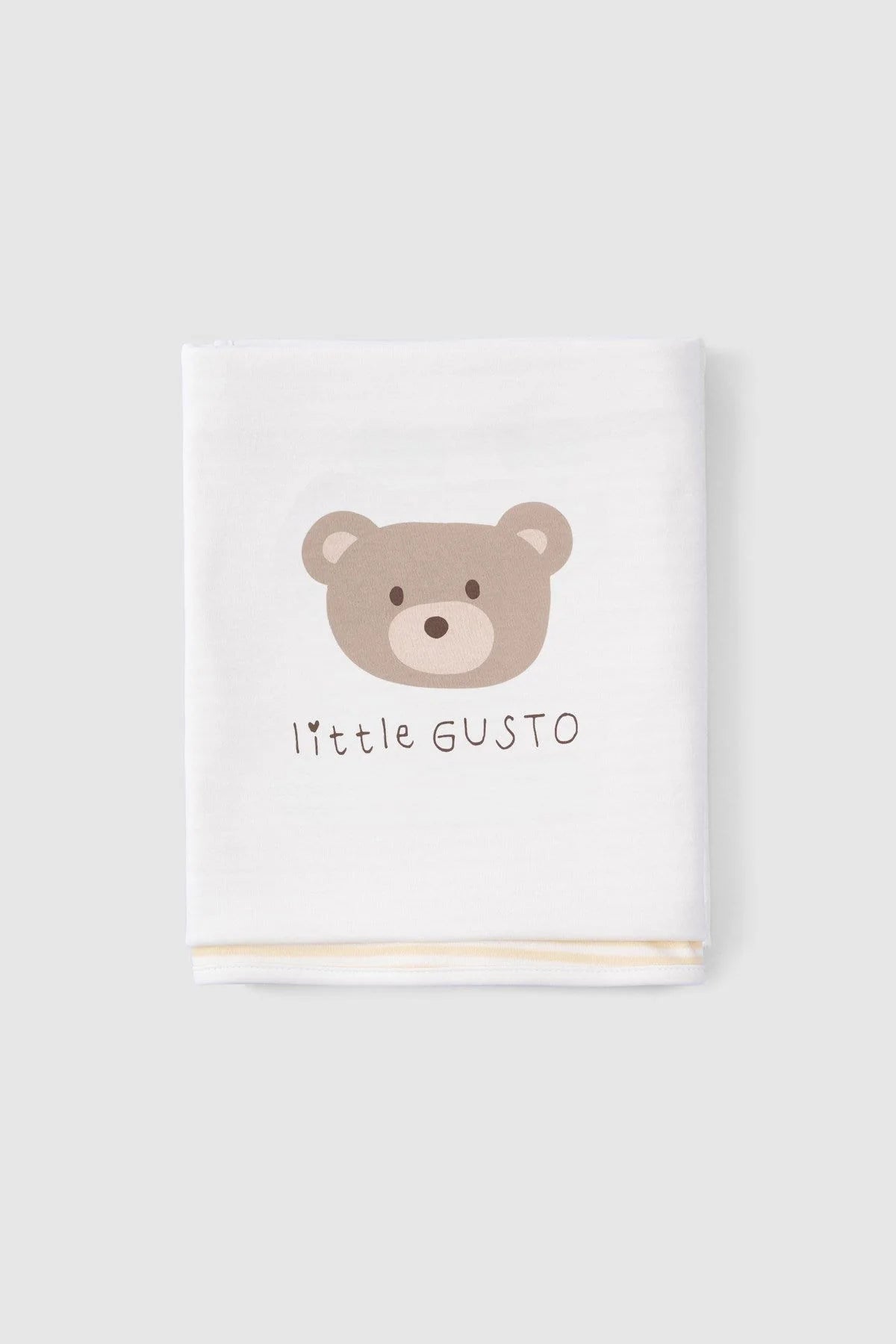 Organic Cotton Double Layer Playtime Baby Blanket - Bear