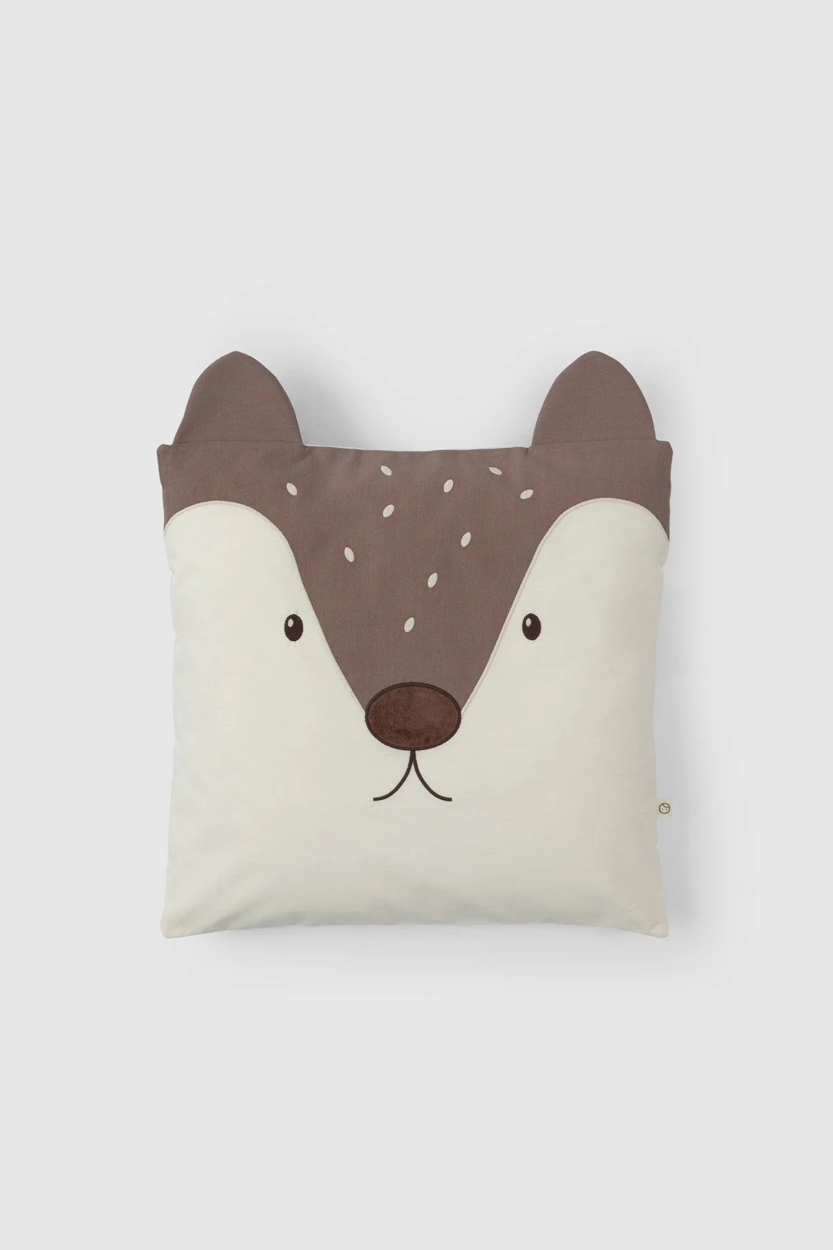 Organic Cotton Square Pillow - Fox