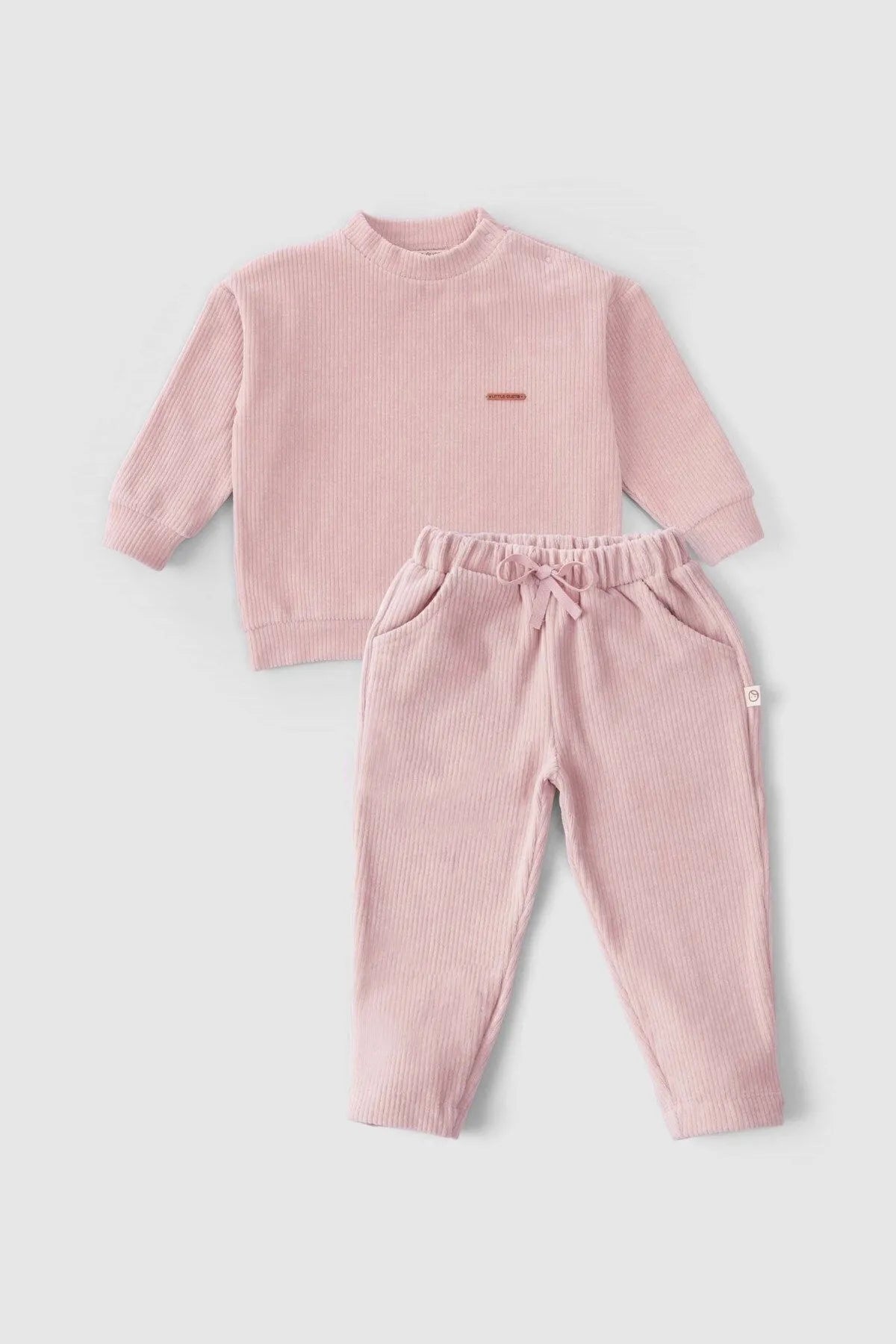 Velvet Tracksuit Set - Pink