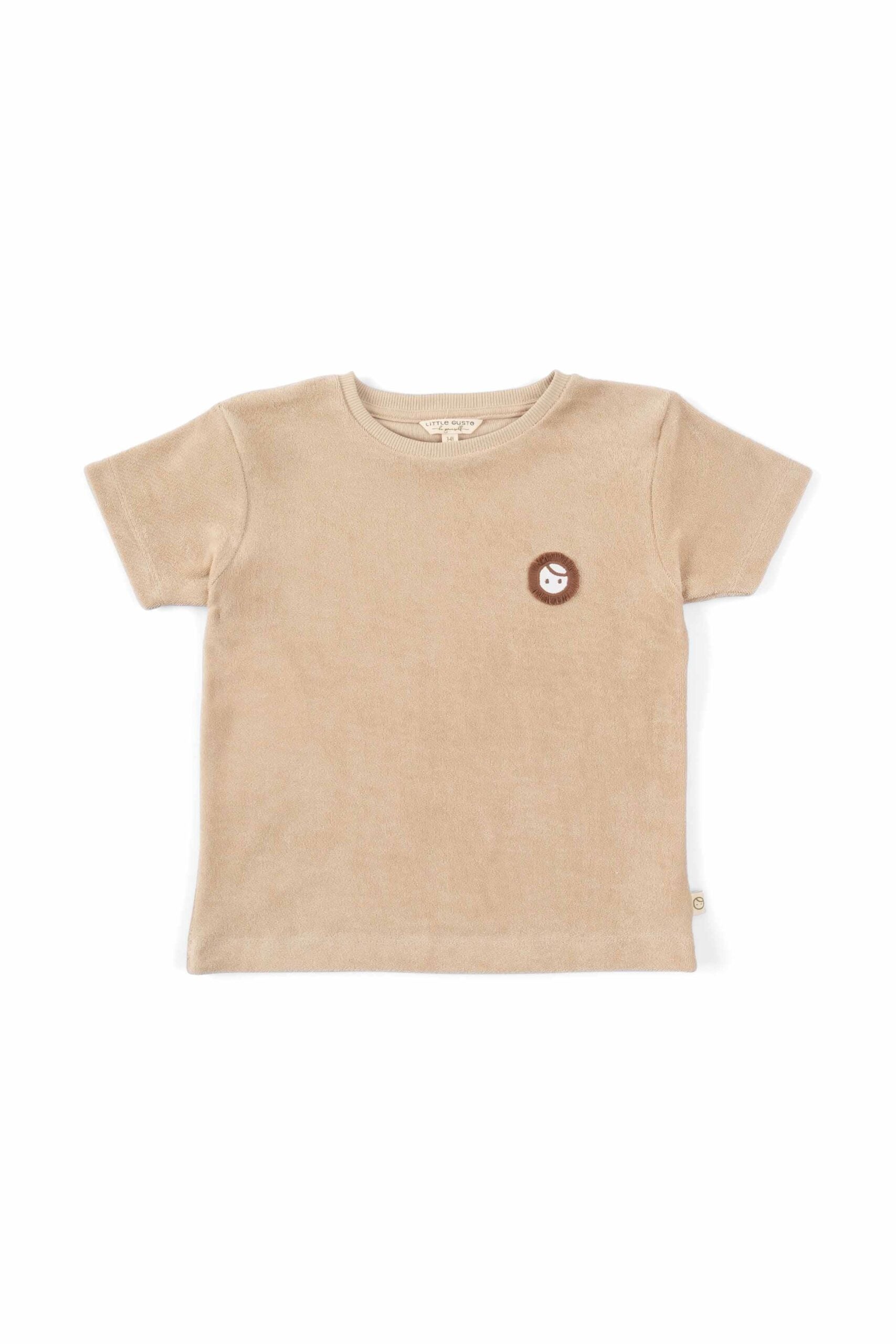 Towel Short Sleeve Shorts Set - Beige | Baby Set