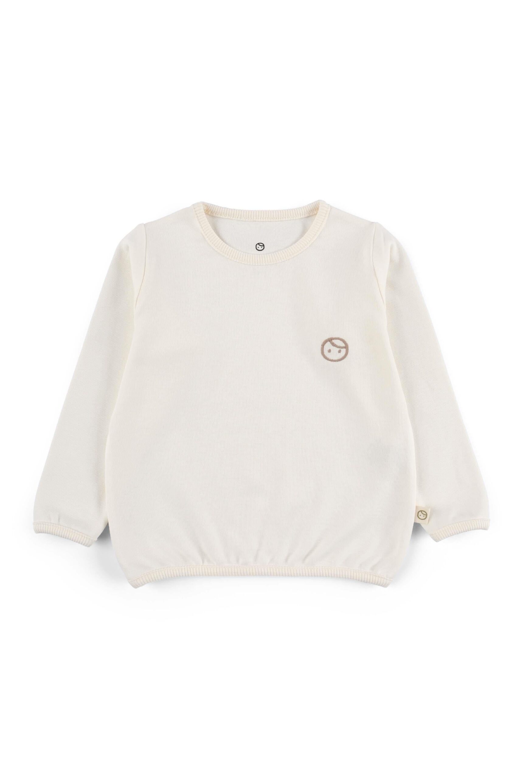 Organic Cotton Sweatshirt - White | Soft & Comfortable