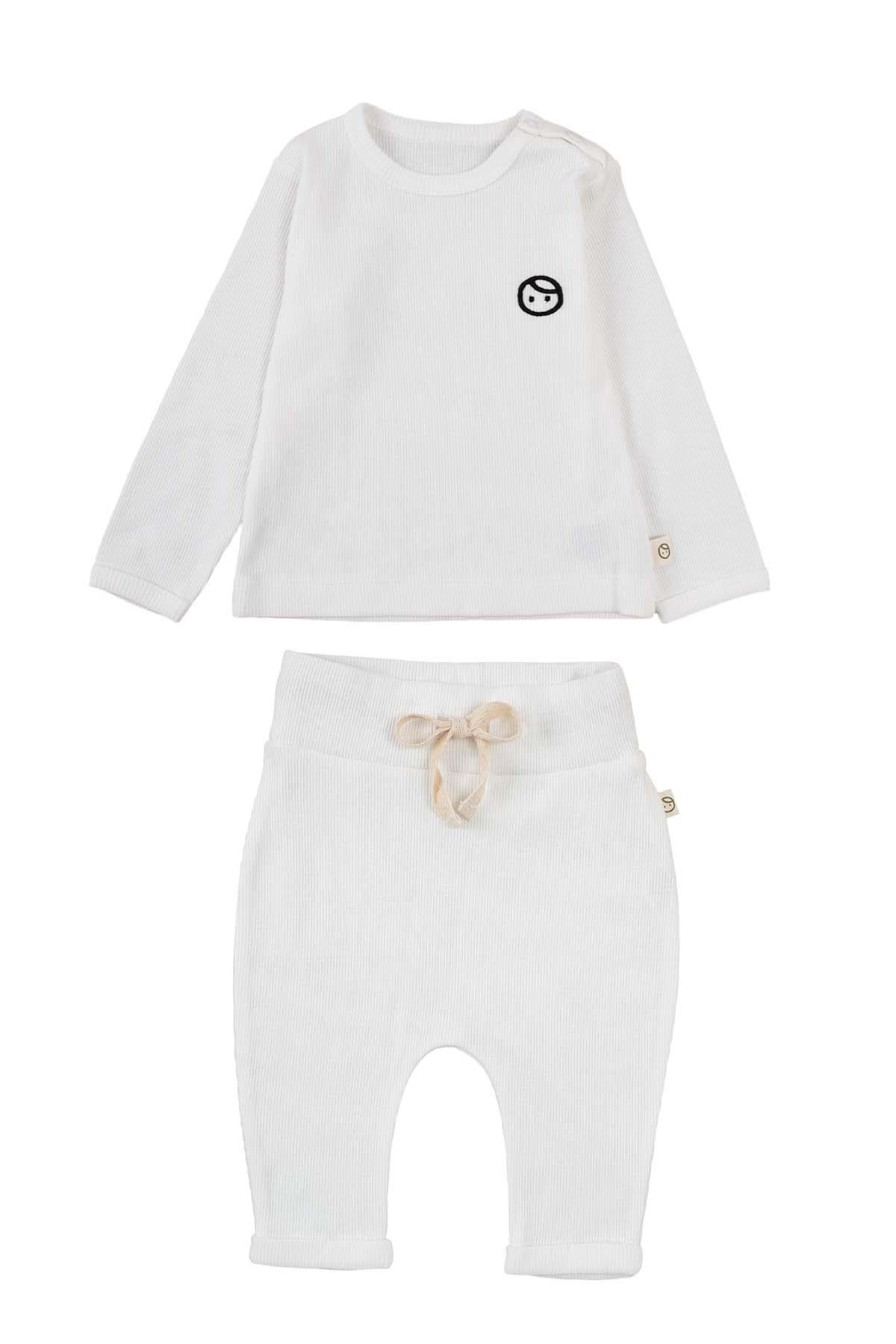 Organic Cotton Baby Set - White | Soft, Breathable & Perfect for All Seasons