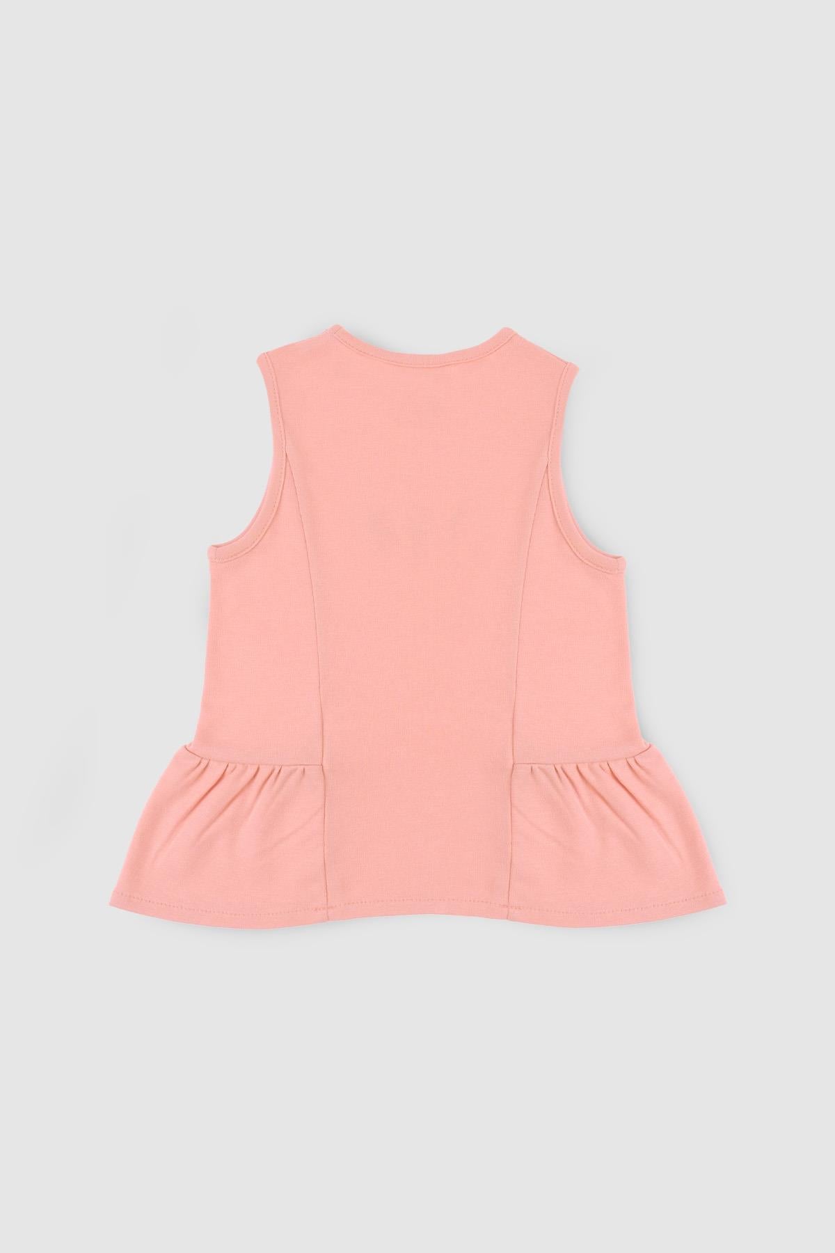 Pink Bamboo Ruffled Blouse for Kids - Soft, Stylish & Eco-Friendly