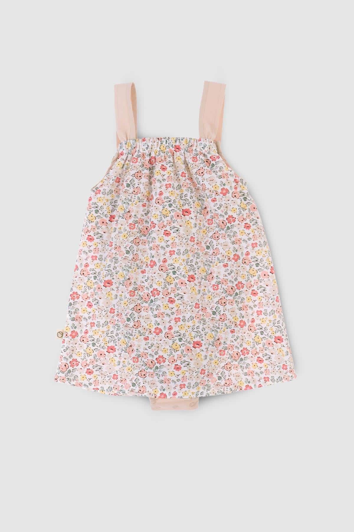 Organic Cotton Dress - Pink Floral | Soft and Stylish for Kids