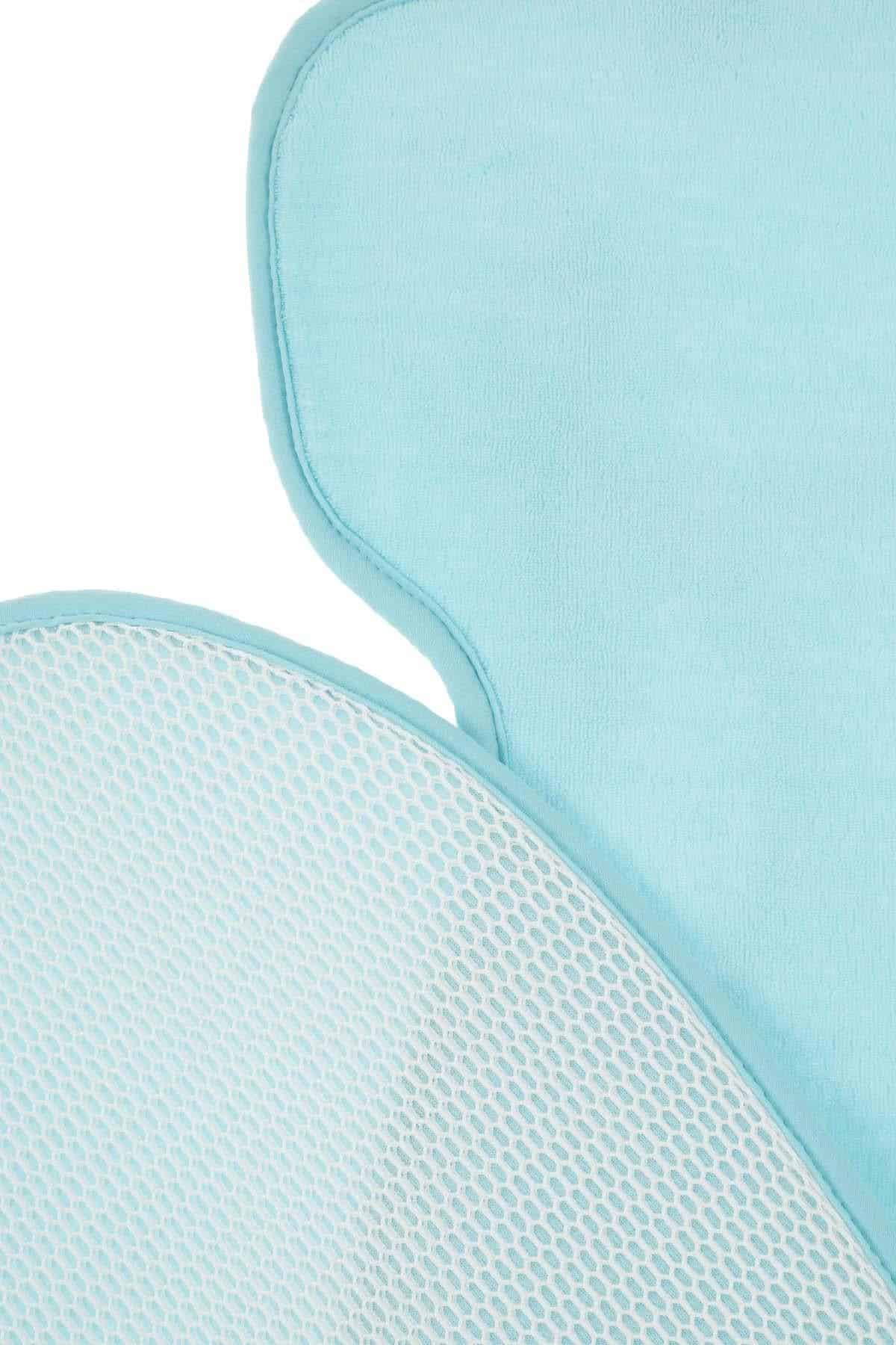 Organic Cotton Turquoise Baby Car Seat Cushion (0-1 Years) - Soft & Supportive