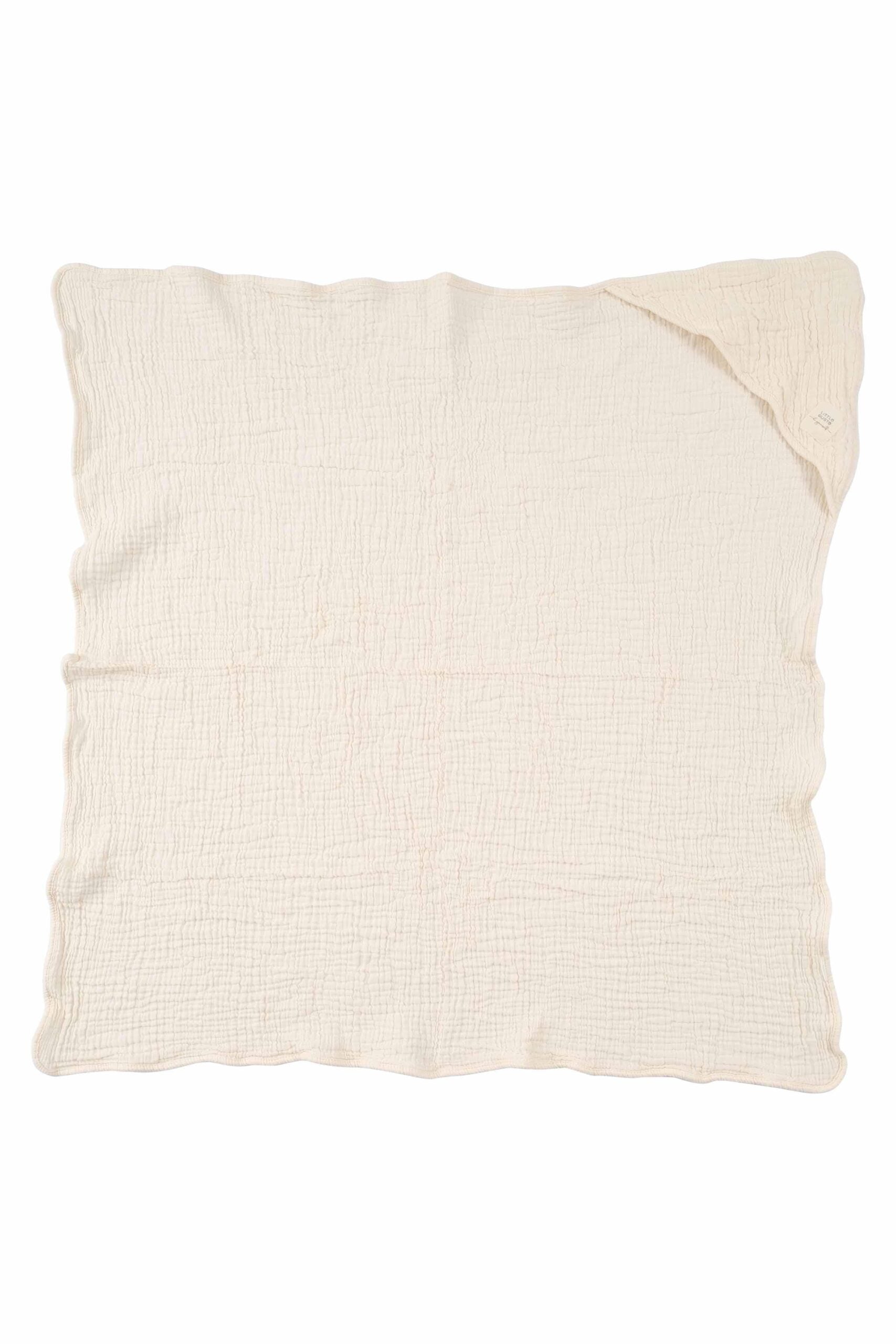 Organic Cotton Muslin Bathcape in Beige - Soft and Gentle 