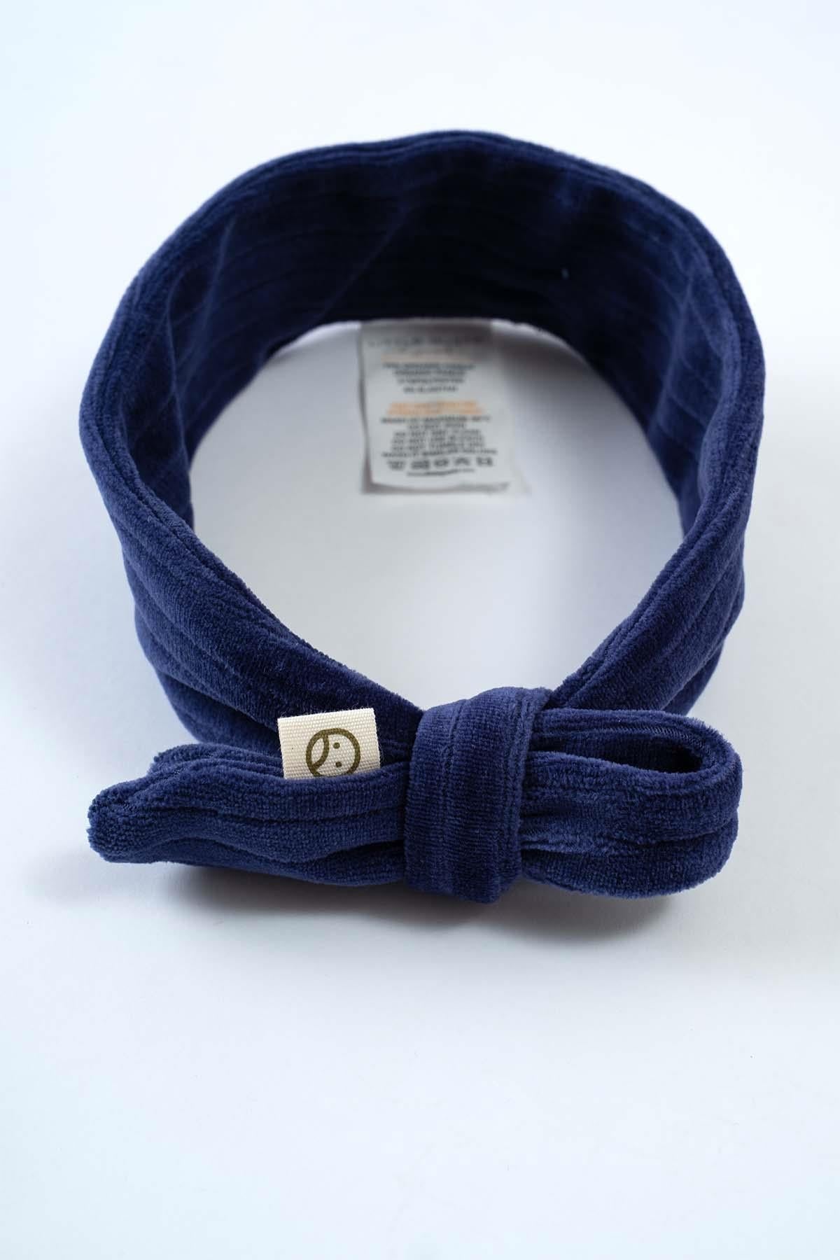 Organic Cotton Headband - Velvet Blue | Soft & Elegant