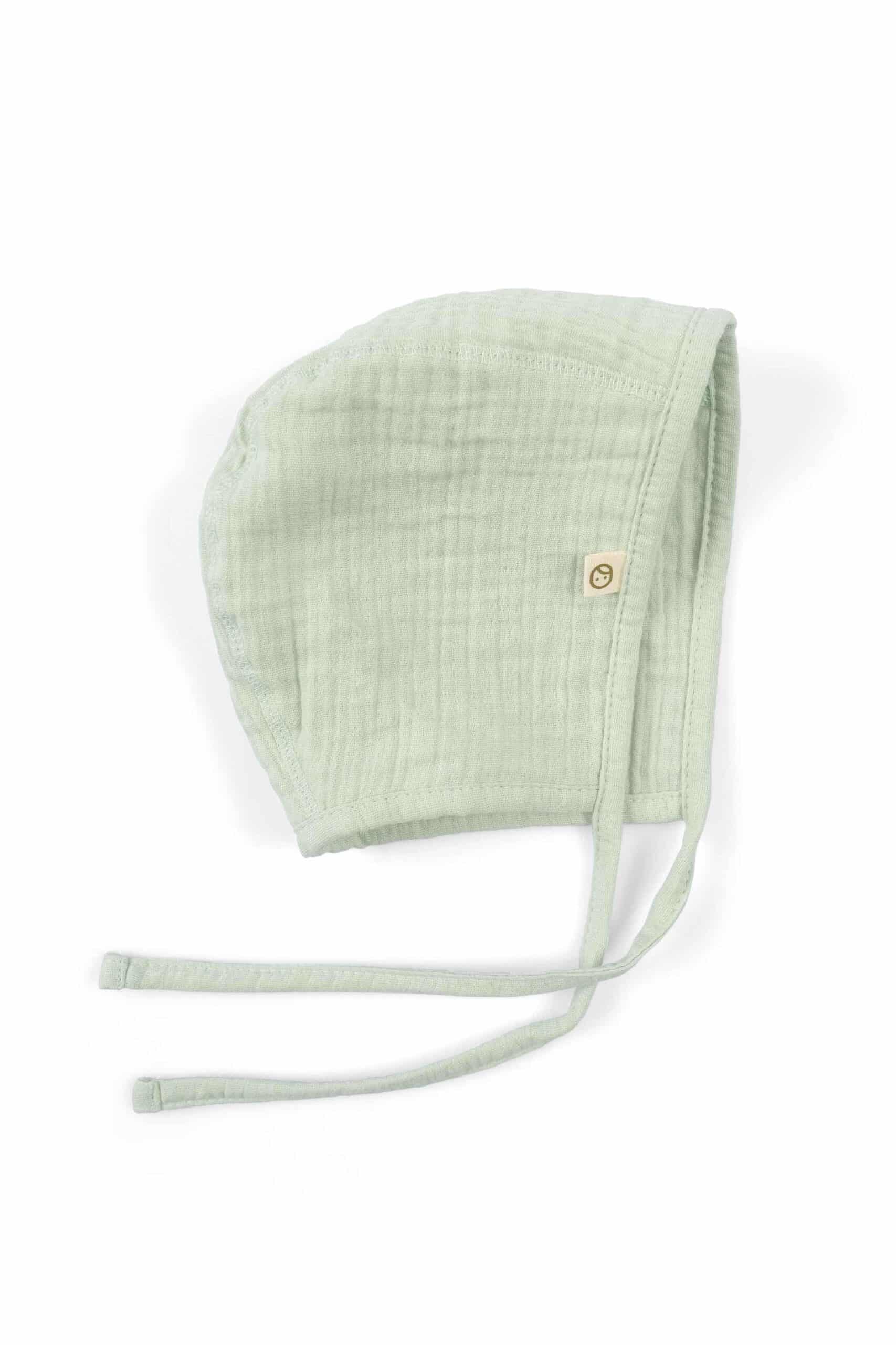 Organic Cotton Muslin British Hat in Green - Soft | Breathable