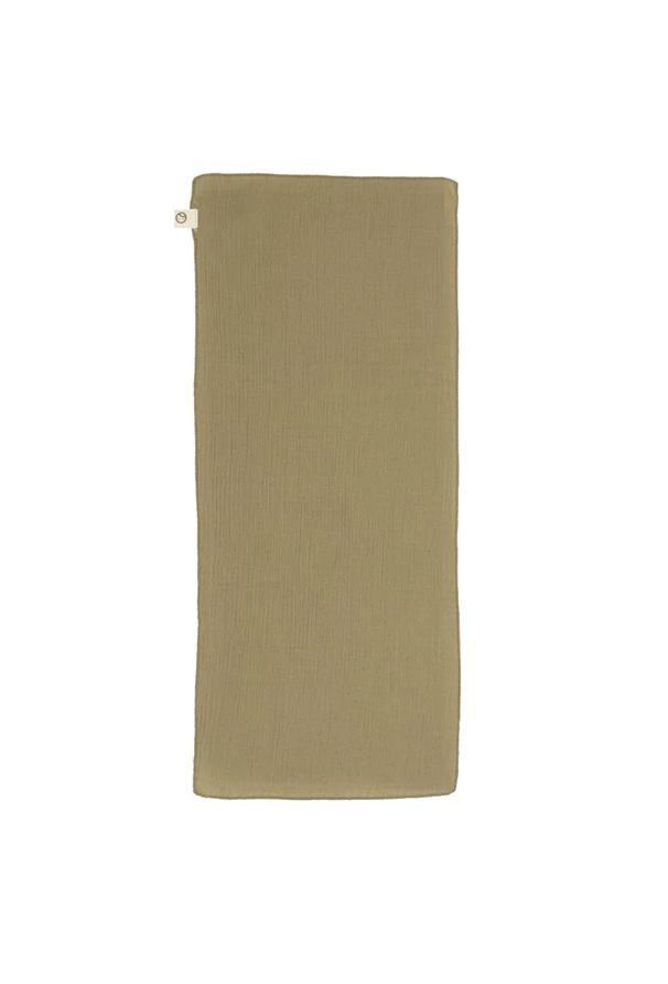 Organic Cotton Muslin Burp Cloth in Khaki - Soft & Absorbent