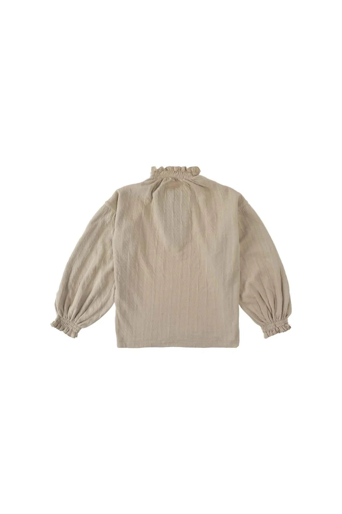 Organic Cotton Oversized Muslin Shirt - Beige