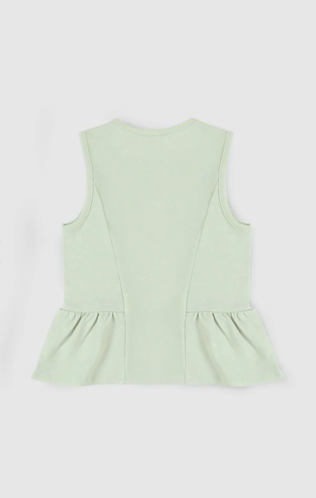 Bamboo Ruffled Blouse - Green | Soft, Elegant & Eco-Friendly