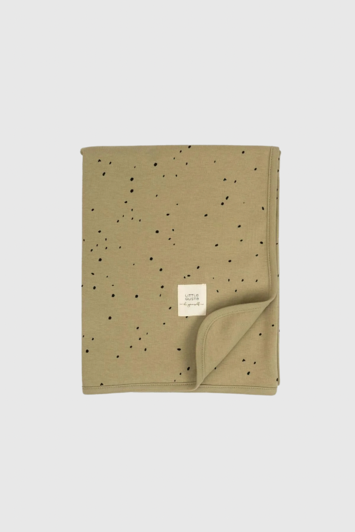 Organic Cotton Double Layer Baby Blanket - Khaki