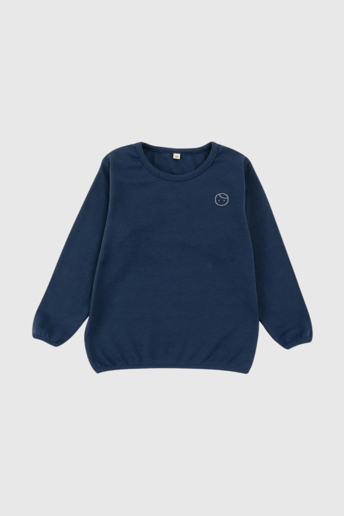 Organic Cotton Sweatshirt - Navy Blue