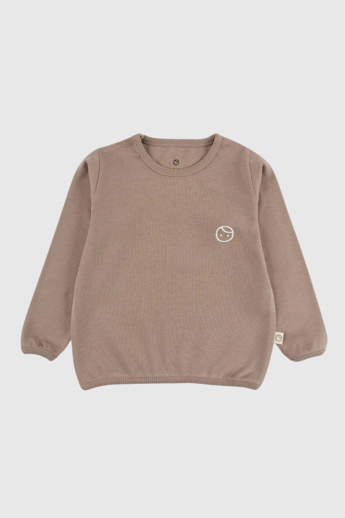 Organic Cotton Sweatshirt - Brown