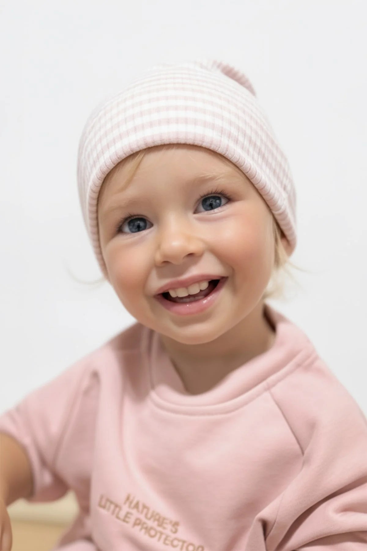 Organic Cotton Modal Baby Beanie - Pink